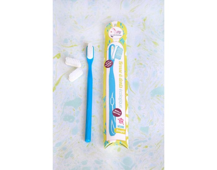 LAMAZUNA Brosse  Dents Rechargeable Souple - Bleu (1)