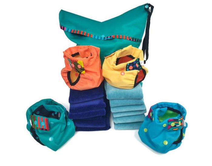 APIAFRIQUE PACK DE DEPART Couches lavables TE2 - Taille 2 (4-8kg) (1)