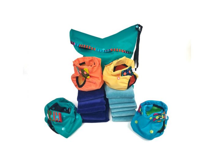 APIAFRIQUE PACK DE DEPART Couches lavables TE2 - Taille 2 (4-8kg) (2)