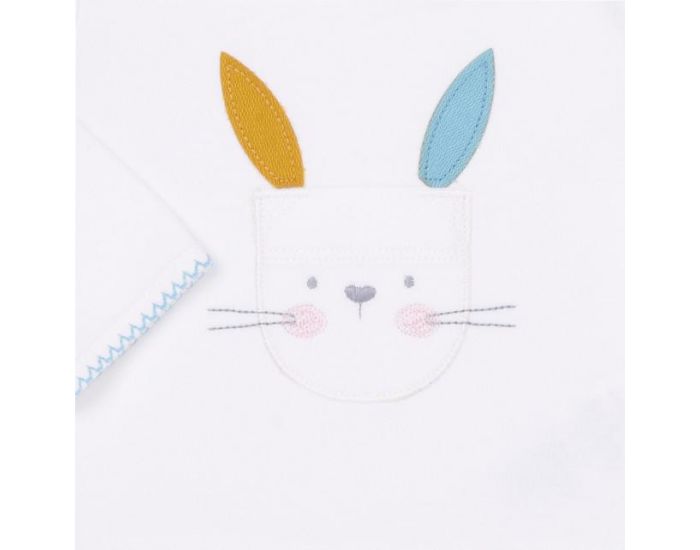SEVIRA KIDS Ensemble Vtements Bb en Coton Biologique - Pyjama 2 Pices - Lapinou (2)