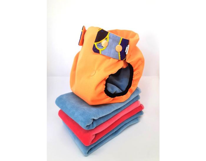 APIAFRIQUE Pack D�couverte - Couches Lavables TE2 - Taille 3 : 7/18kg (1)