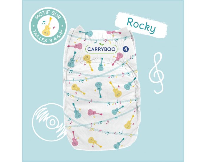 CARRYBOO Couches cologiques Dermo-Sensitives T3 - 4  9 kg - 6x54 Couches (4)