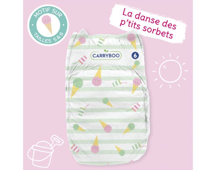 CARRYBOO Couches cologiques Dermo-Sensitives T5 - 12 25Kg - 44 Couches (4)