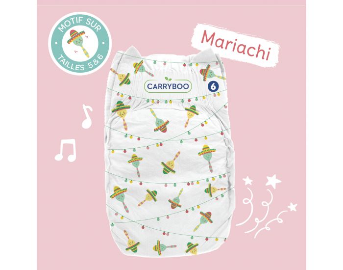 CARRYBOO Couches cologiques Dermo-Sensitives T6 - 16 30Kg - 36 Couches (5)