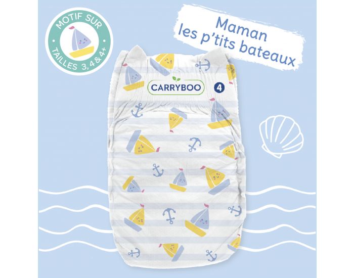CARRYBOO Couches cologiques Dermo-Sensitives T4+ - 9 20Kg - 46 Couches (5)