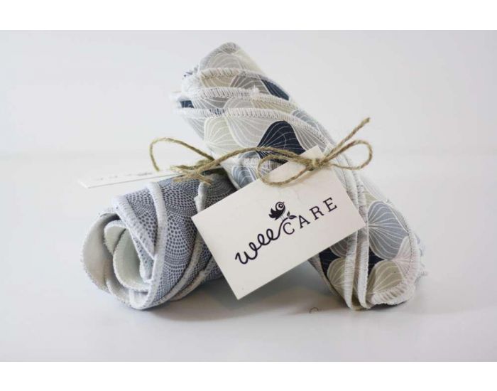 WEECARE Lingettes lavables en Velours de Bambou et Coton (1)