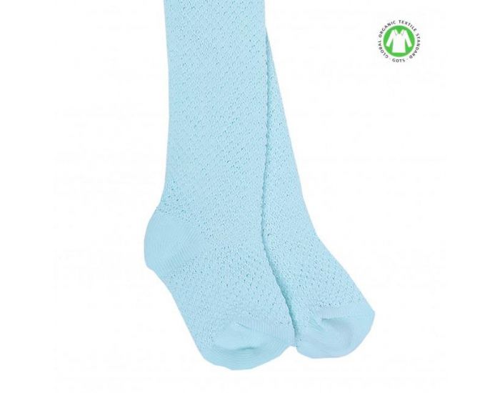 SEVIRA KIDS Collants Bb Mixte en Coton Biologique - Turquoise 0-6 Mois (1)