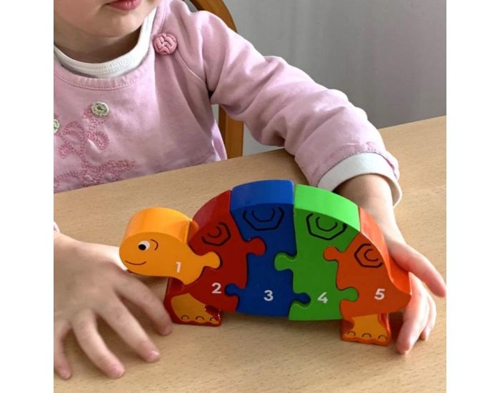 LANKA KADE Puzzle en Bois Tortue Chiffres 1-5 - Ds 10 mois (1)