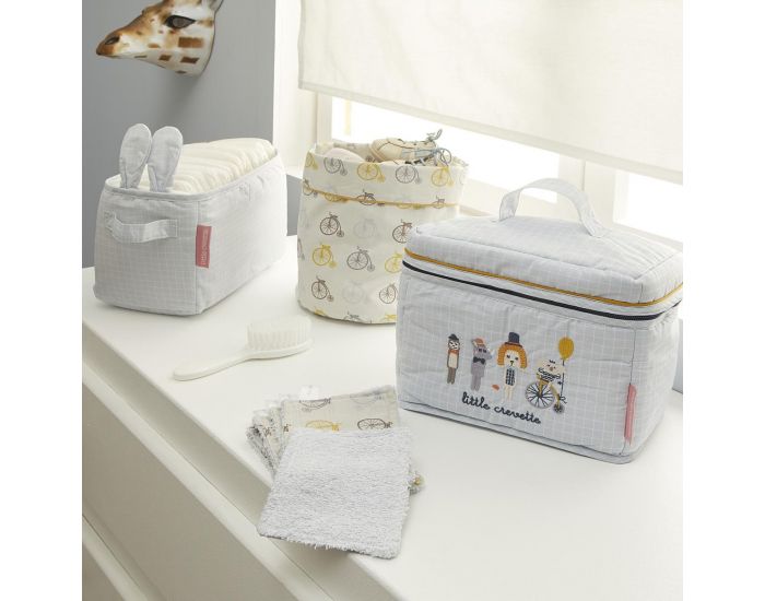 LITTLE CREVETTE Lot de Lingettes Bb Vlos Lucien (4)