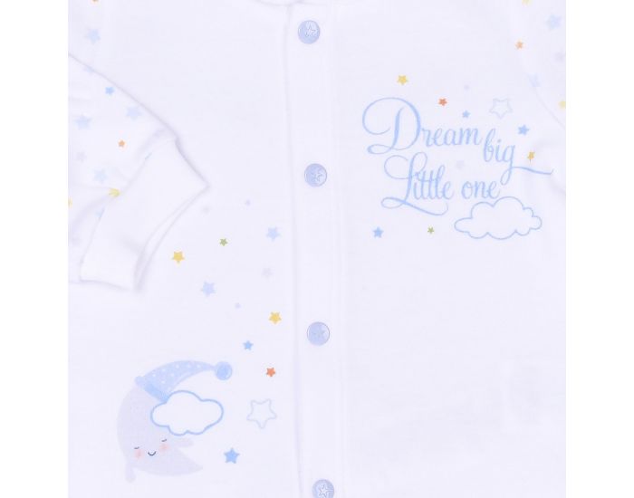 BEBESEO Pyjama bleu 2 Pices 100% Bio Pull + Pantalon Color (3)