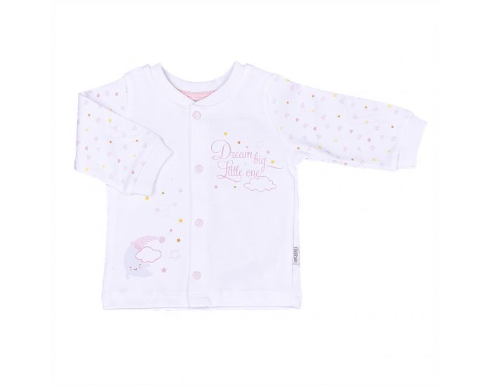 BEBESEO Pyjama 2 Pices 100% Bio Rose Pull + Pantalon Color (1)