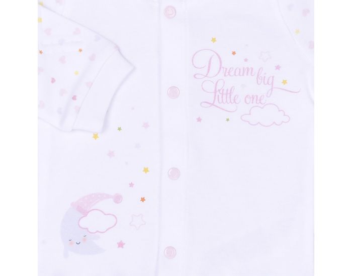 BEBESEO Pyjama 2 Pices 100% Bio Rose Pull + Pantalon Color (3)