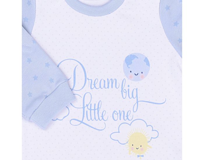 BEBESEO Ensemble 2 Pices 100% Bio Bleu Pull + Pantalon Motifs Dream Bio (2)