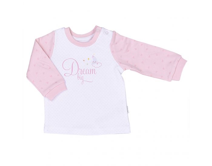 BEBESEO Ensemble 2 Pices 100% Bio Rose Pull + Pantalon Motifs Dream Bio (1)