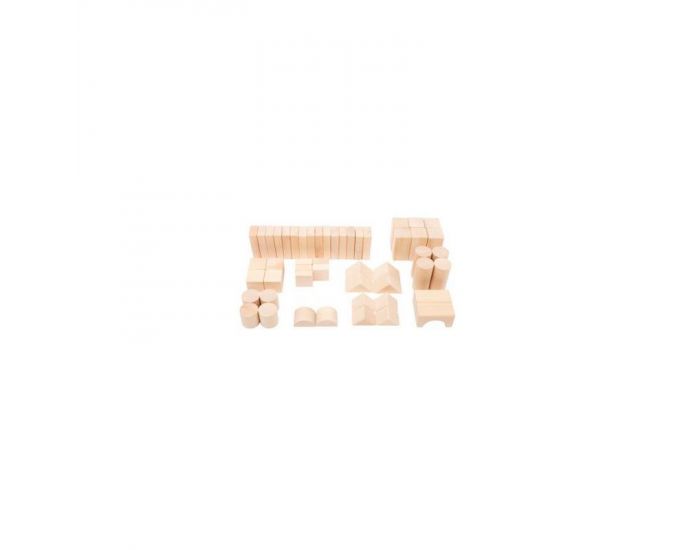 LEGLER Sac Jeu de Construction en Bois 50 Pi�ces - D�s 12 mois (5)