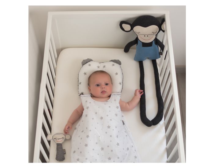 SEVIRA KIDS Hochet en coton - Singe - Ds la Naissance (3)