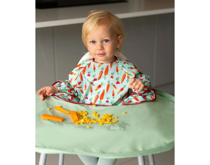 TIDY TOT Kit Bavoir et Plateau Transportable - Sage Green (7)