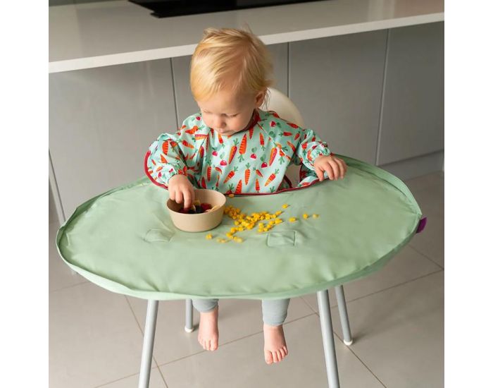 TIDY TOT Kit Bavoir et Plateau Transportable - Sage Green (8)