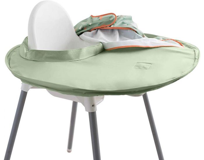TIDY TOT Kit Bavoir et Plateau Transportable - Sage Green (11)
