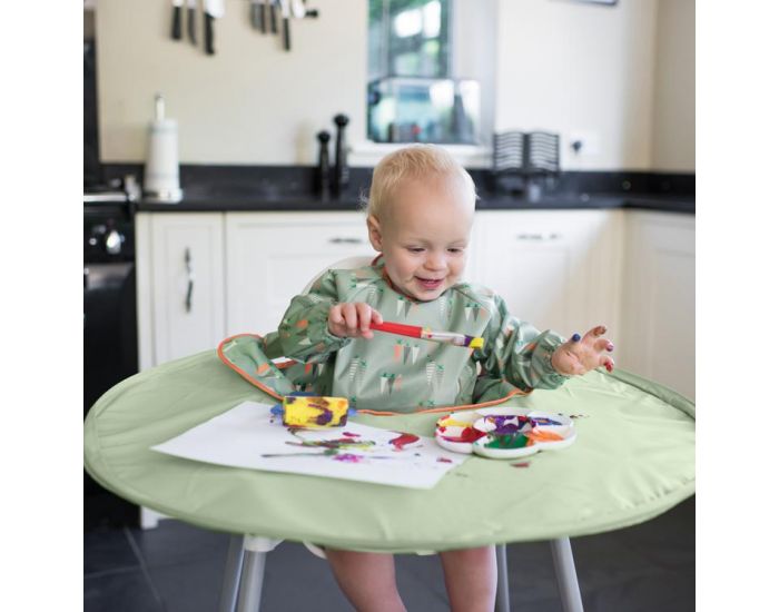 TIDY TOT Kit Bavoir et Plateau Transportable - Sage Green (14)
