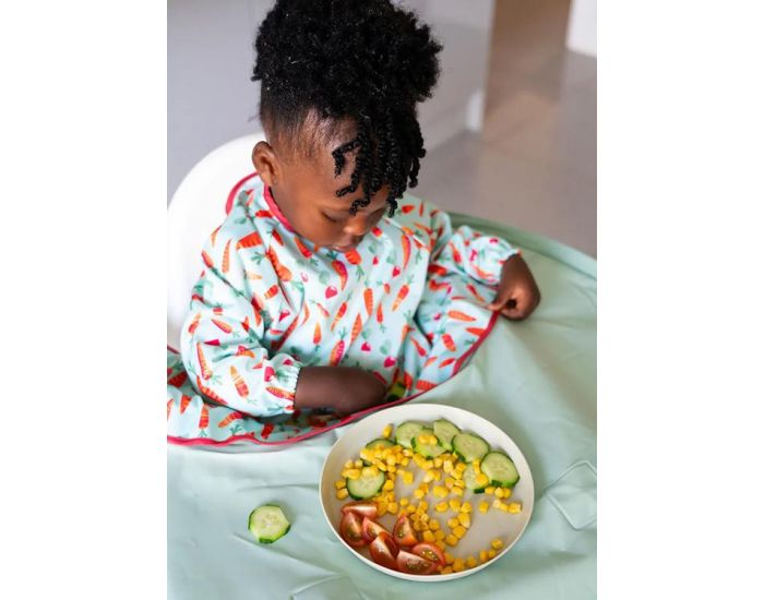 TIDY TOT Kit Bavoir et Plateau Transportable - Sage Green (6)