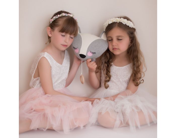 SEVIRA KIDS Veilleuse Musicale en Tricot de Coton Bio - Animaux (10)