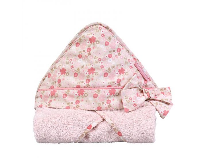LITTLE CREVETTE Cape de bain Mila - 75x75 cm - Ds la Naissance  (1)