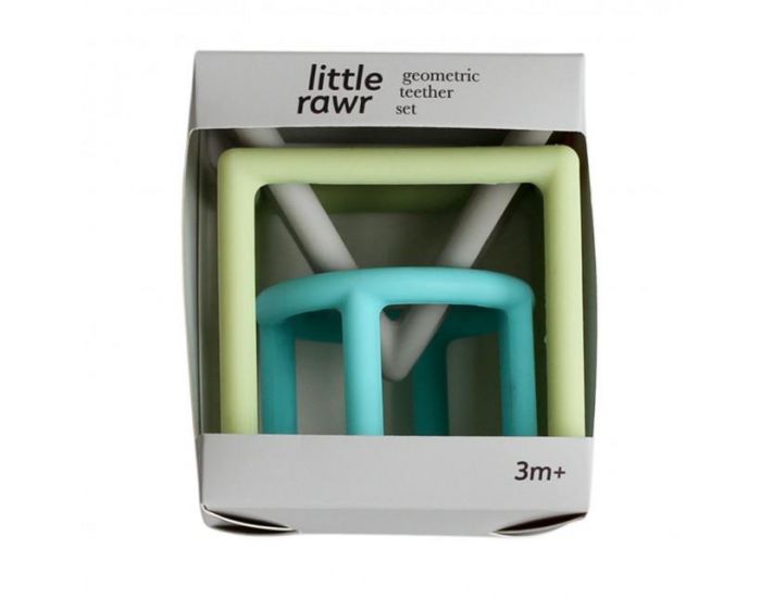 LITTLE RAWR Set jouets de Dentition Gomtriques - 3 pices - Ds 4 mois (10)
