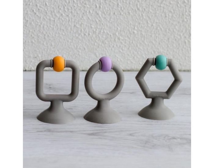 LITTLE RAWR Jouet Anneau de Dentition avec Ventouse - 3 pi�ces - D�s 4 mois (14)