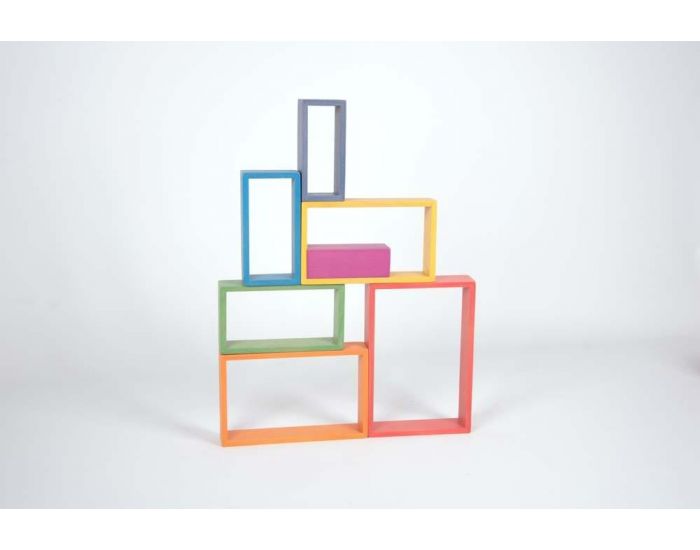 TICKIT Rectangles en Bois Arc En Ciel - D�s 12 mois (3)