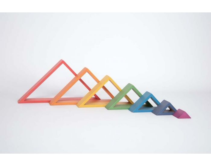 TICKIT Triangles en Bois Arc En Ciel - D�s 12 mois (2)