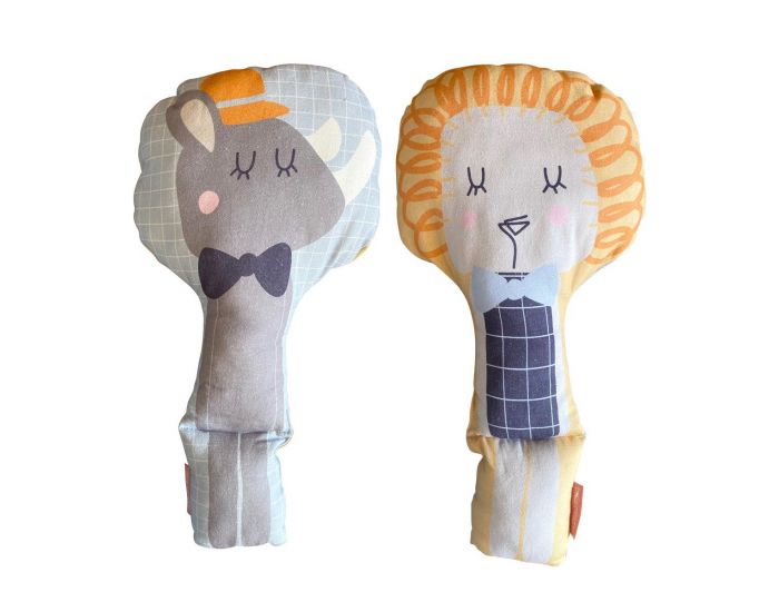 LITTLE CREVETTE Coussin doudou Lucien-Raoul (4)