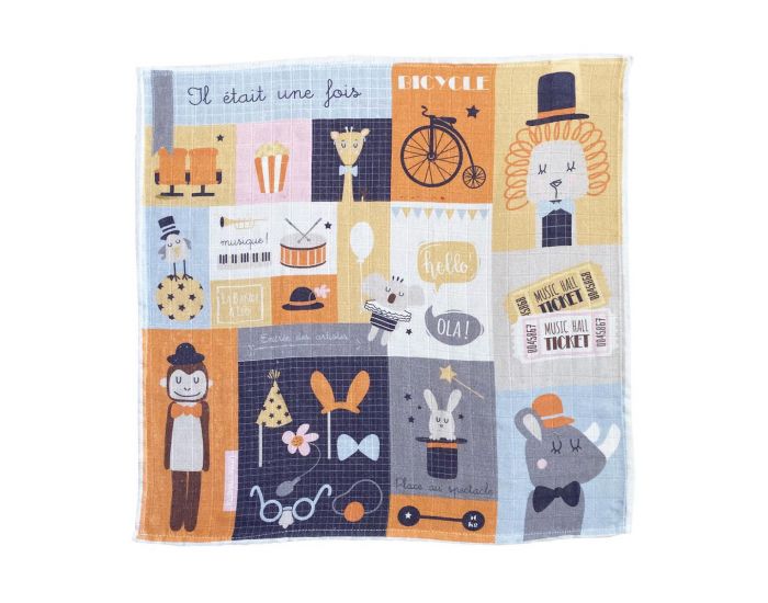 LITTLE CREVETTE Lot de 3 langes Lucien (1)