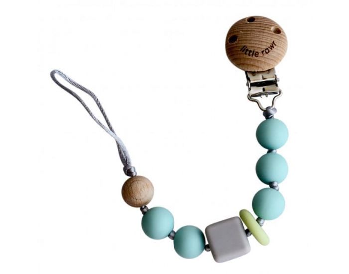 LITTLE RAWR Attache Sucette Perles Bois et Silicone Alimentaire (13)