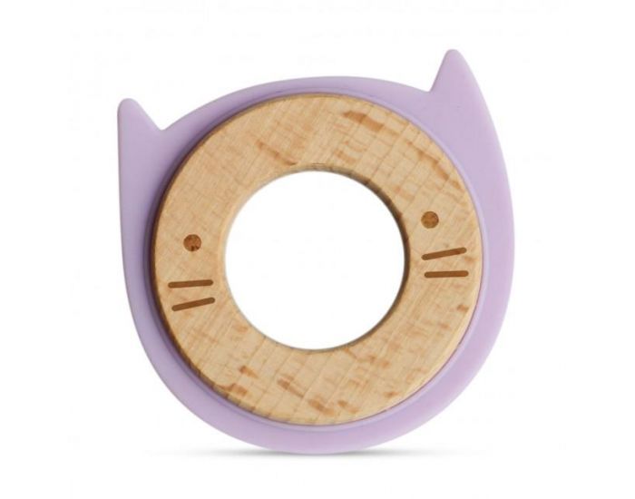 LITTLE RAWR Anneau de Dentition en Bois et Silicone - Animaux - Ds 4 mois (2)