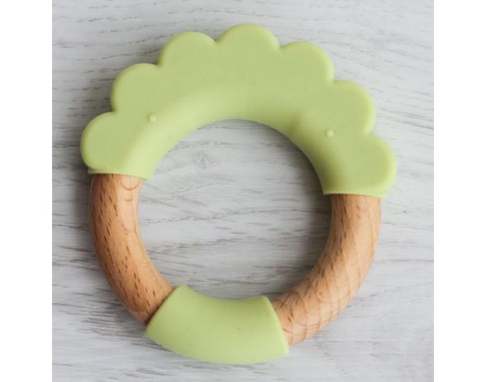 LITTLE RAWR Anneau de Dentition en Bois et Silicone - Avec Oreilles - Ds 4 mois (3)