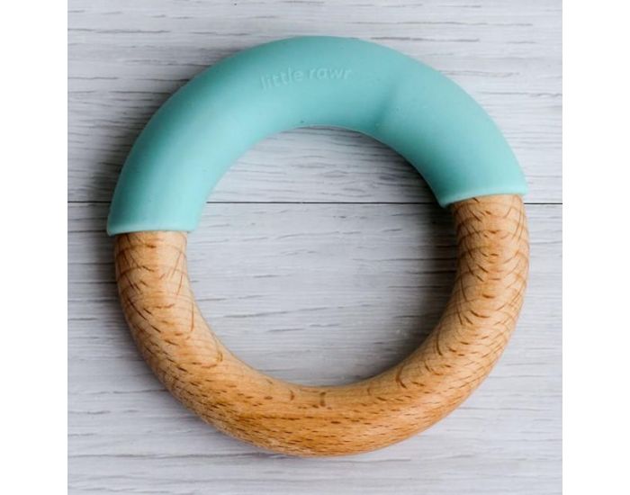 LITTLE RAWR Anneaux De Dentition en Bois et Silicone - Lot de 2 Pices - Ds 4 mois (10)