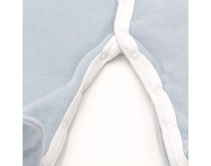 PREMIERS MOMENTS Pyjama Velours 100% Coton bio -  Azur (11)