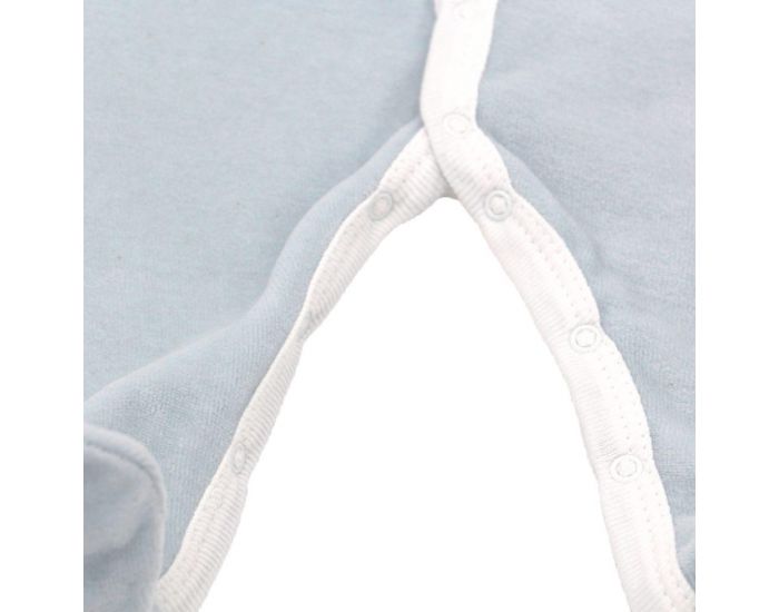 PREMIERS MOMENTS Pyjama Velours 100% Coton bio -  Azur (3)