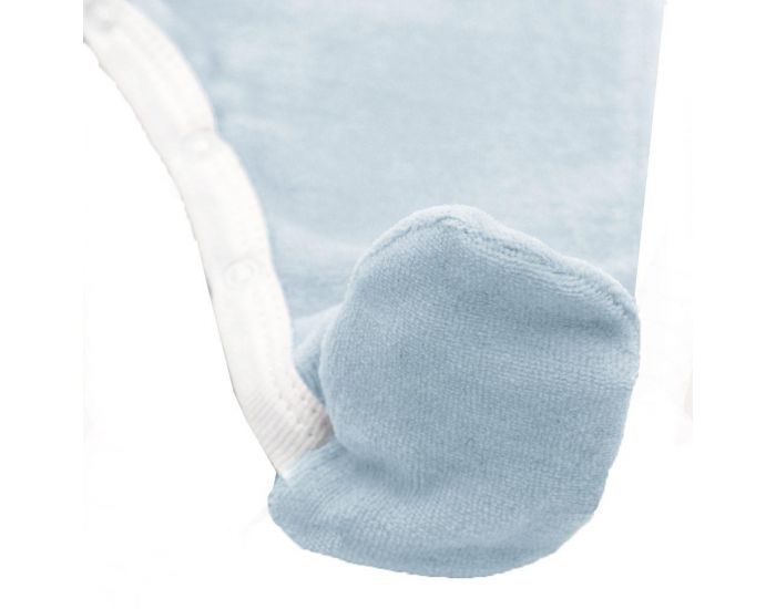 PREMIERS MOMENTS Pyjama Velours 100% Coton bio -  Azur (4)
