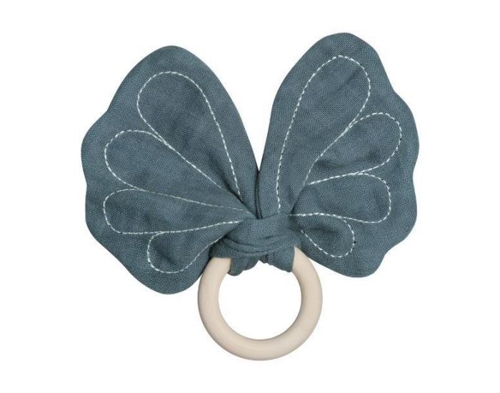 FABELAB Anneau de Dentition Papillon Bio - Bleu Gris - D�s la naissance (2)