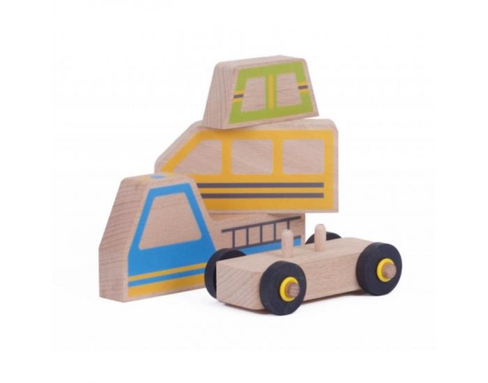 LES JOUETS LIBRES Kit Car - Voiture en Bois � Construire - D�s 3 ans (7)