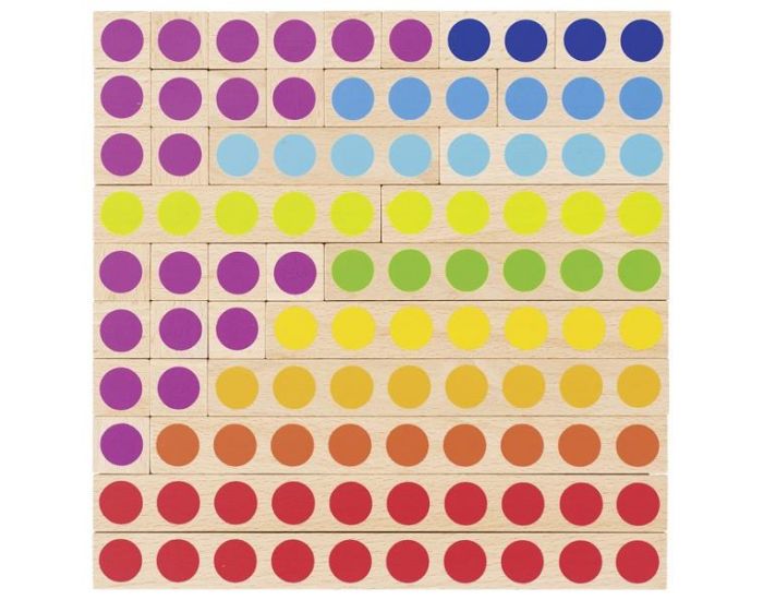 GOKI Rglette de Calcul en Bois 36 lments - Ds 3 ans (1)