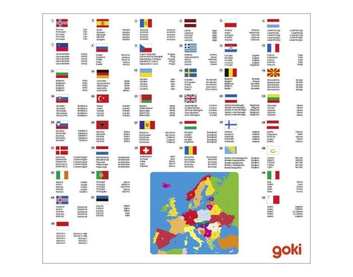 GOKI Puzzle en bois Europe - Ds 5 ans (1)