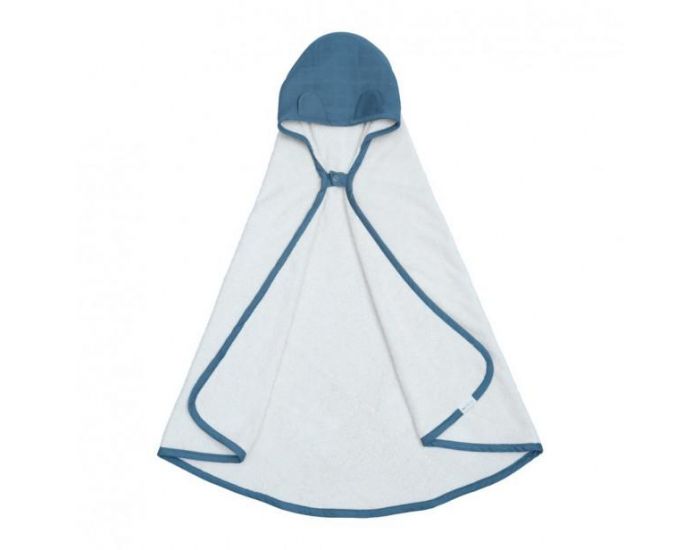FABELAB Grande cape de Bain Bb Bio - Chat Bleu (2)