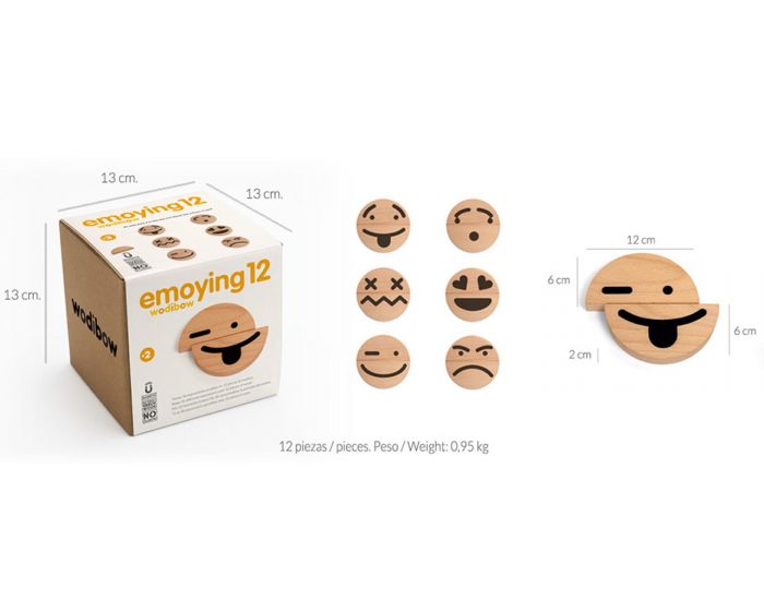 WODIBOW Jeux des motions en bois Emoying 12 - Ds 2 ans (1)