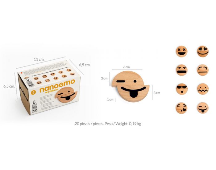 WODIBOW Jeux des �motions en bois Nanoemo - D�s 2 ans (1)