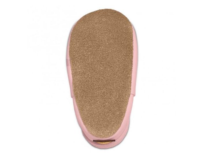 SEVIRA KIDS Chaussons Bb en Cuir Souple - Ourson Rose (3)