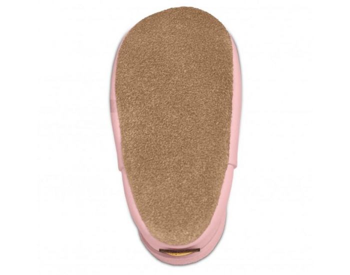 SEVIRA KIDS Chaussons Bb en Cuir Souple - Ourson Rose (9)