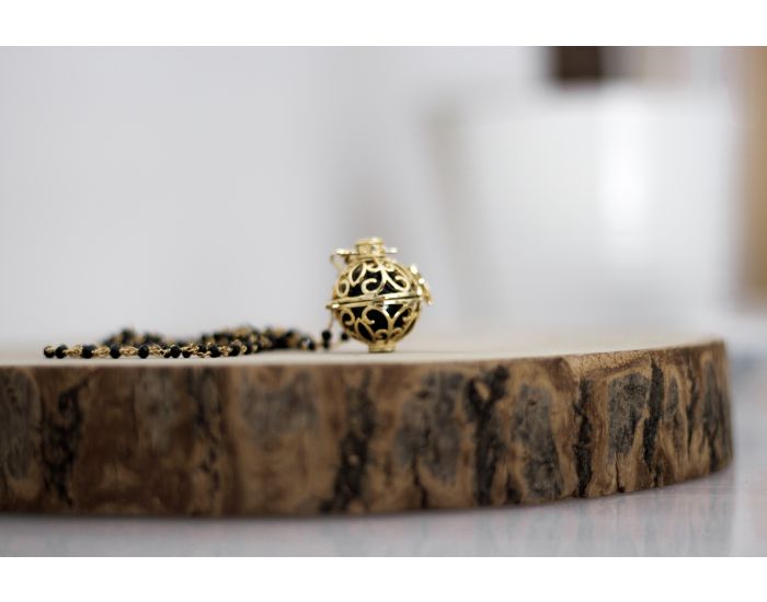  IRREVERSIBLE BIJOUX Bola de Grossesse sur chaine perle 100% Plaqu Or - Lia (5)